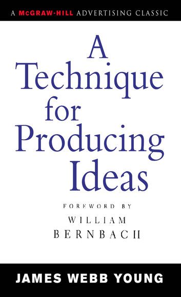 Cover of A Technique for Producing Ideas By James Webb Young